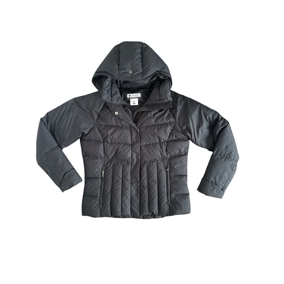 Columbia Women’s Black Down Puffer Jacket Winter Ski Snow Coat Size Medium - Picture 1 of 7